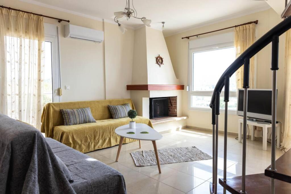 Port View House-Comfy Family Apartment-Panoramic View Néa Péramos Εξωτερικό φωτογραφία