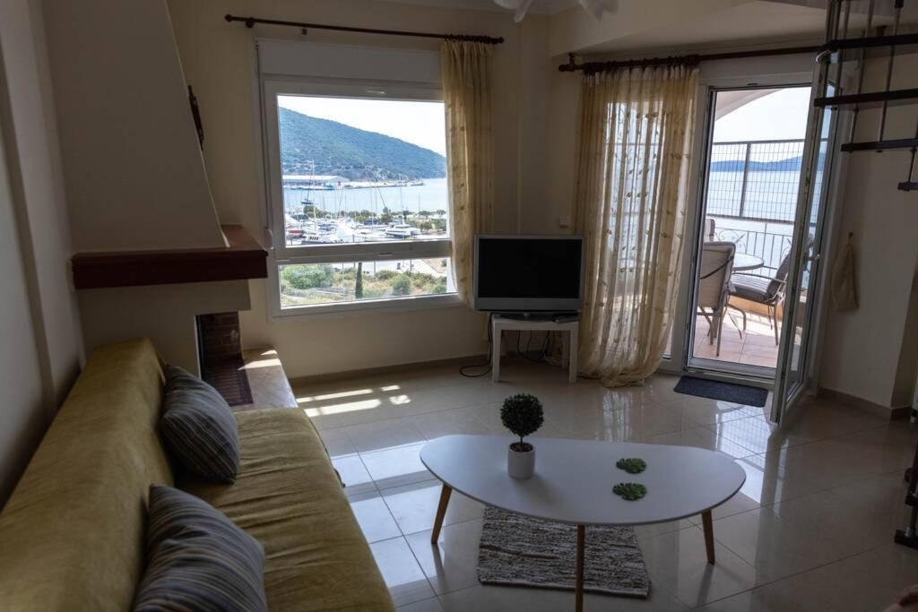 Port View House-Comfy Family Apartment-Panoramic View Néa Péramos Εξωτερικό φωτογραφία