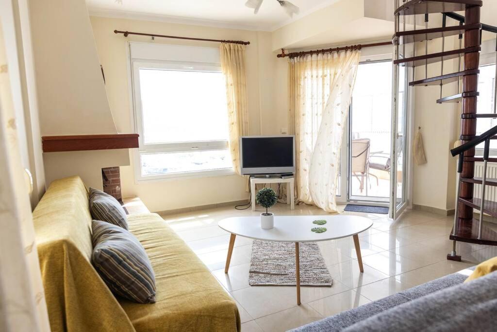 Port View House-Comfy Family Apartment-Panoramic View Néa Péramos Εξωτερικό φωτογραφία